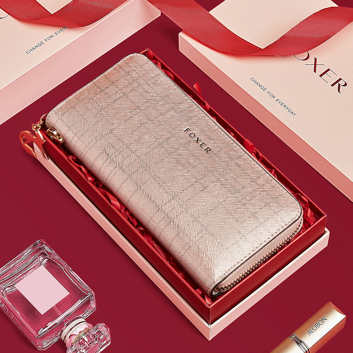 Elegantes Damen-Münzportemonnaie mit mehreren Kartenfächern