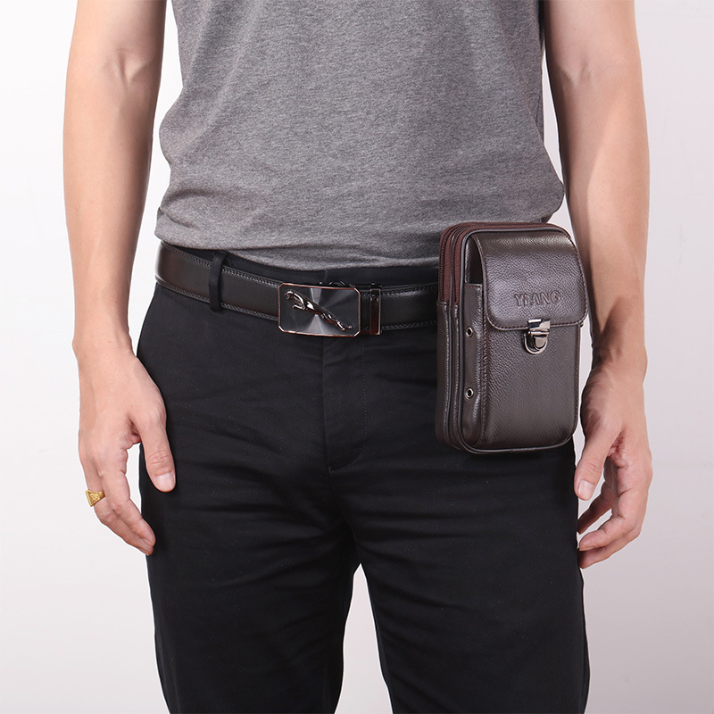 Leder Gürtel Tasche für Handy im Horizontal- und Vertikalformat