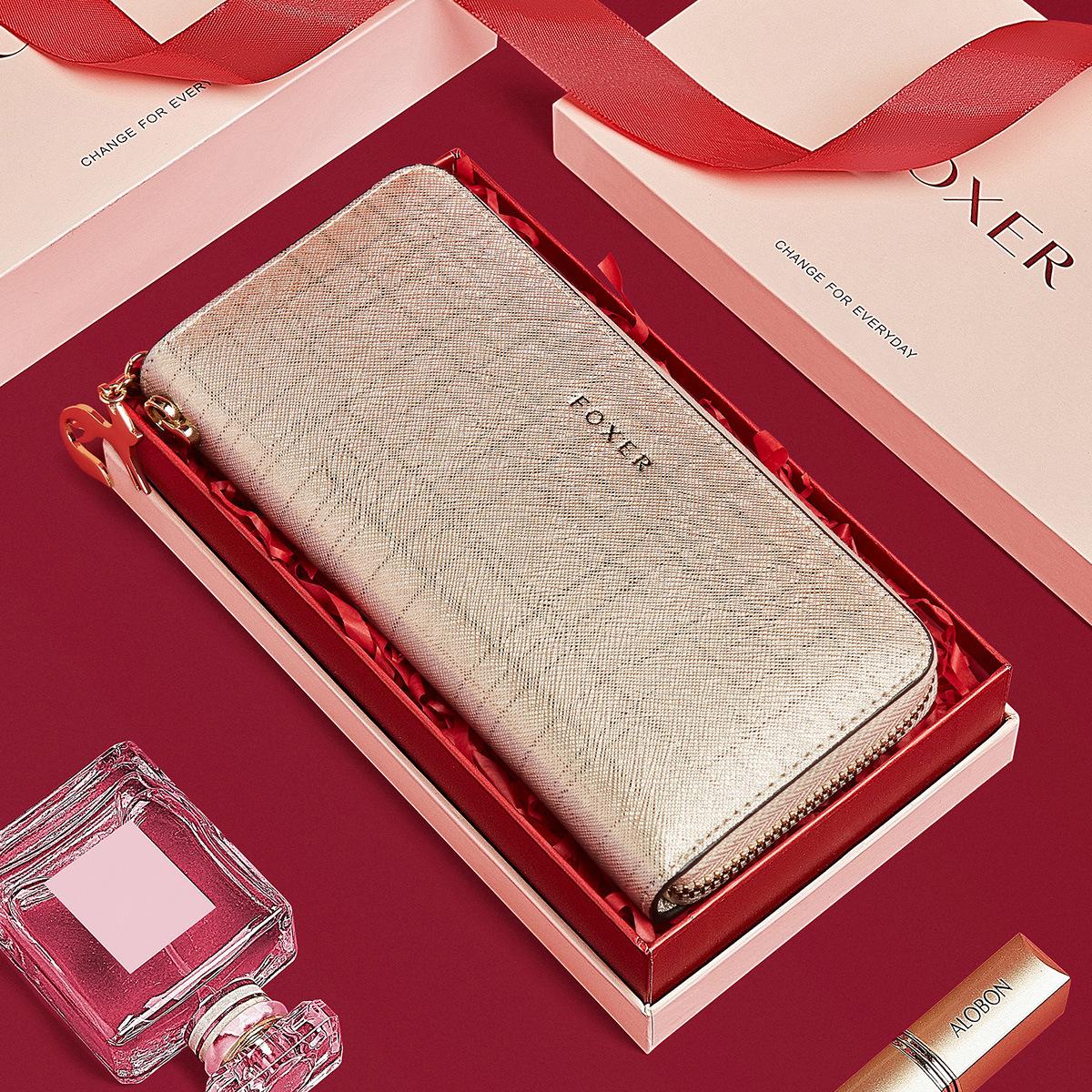 Elegantes Damen-Münzportemonnaie mit mehreren Kartenfächern