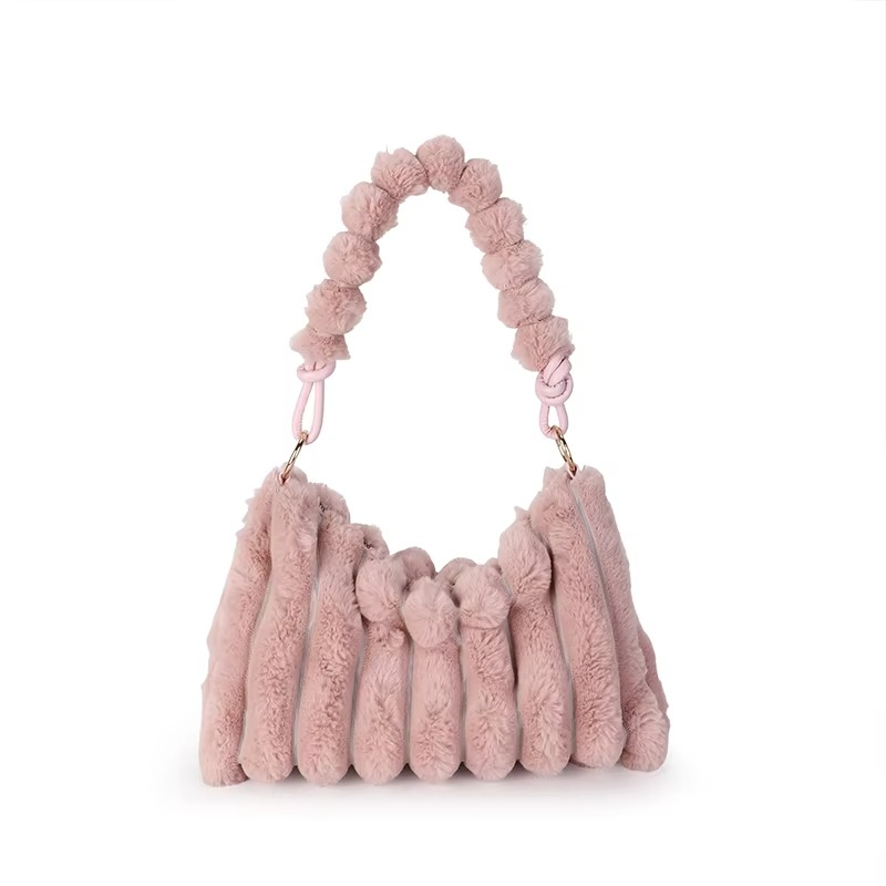 Premium Plüsch Schultertasche
