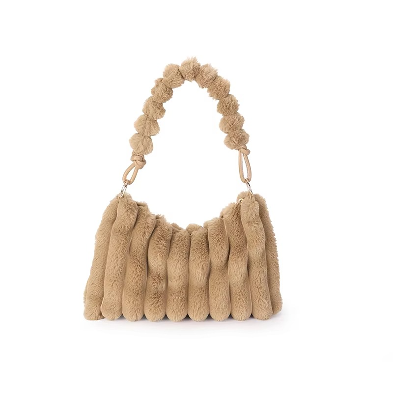 Premium Plüsch Schultertasche