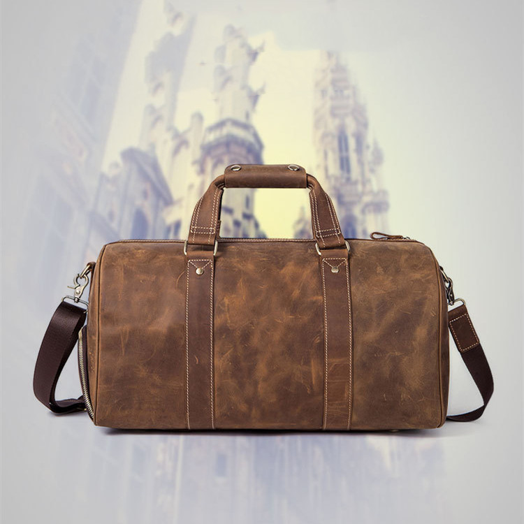 Robuste Retro Leder Reisetasche für Männer