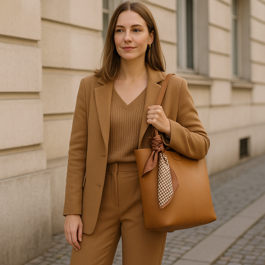 Große Ledertasche für den Alltag