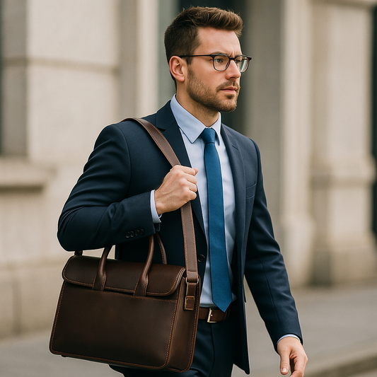 Herren Business Casual Leder Aktentasche