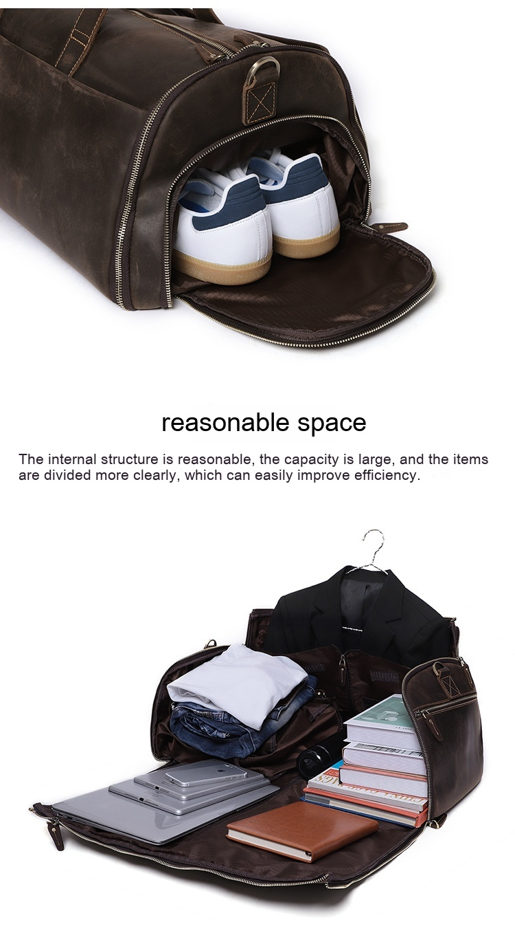 Retro Leder Reisetasche für Herren