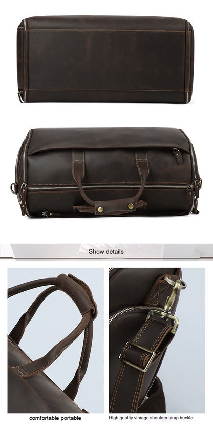 Retro Leder Reisetasche für Herren