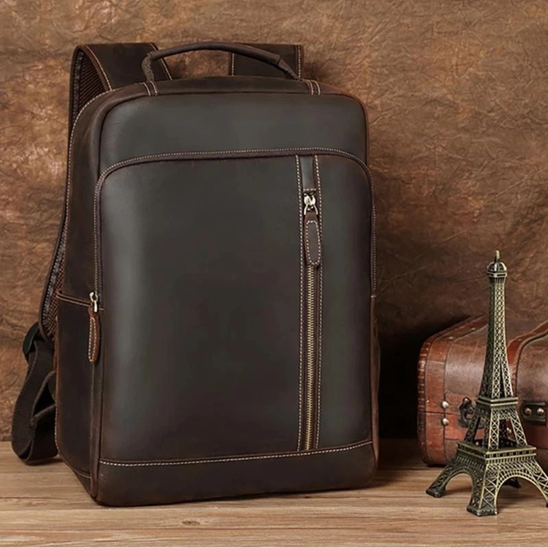 Stylischer Retro Leder Rucksack für Männer