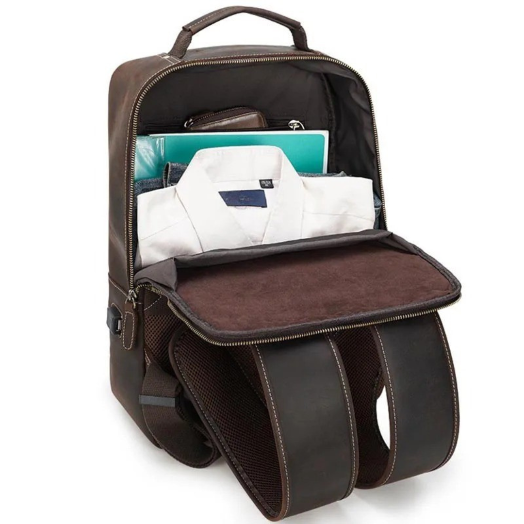 Stylischer Retro Leder Rucksack für Männer