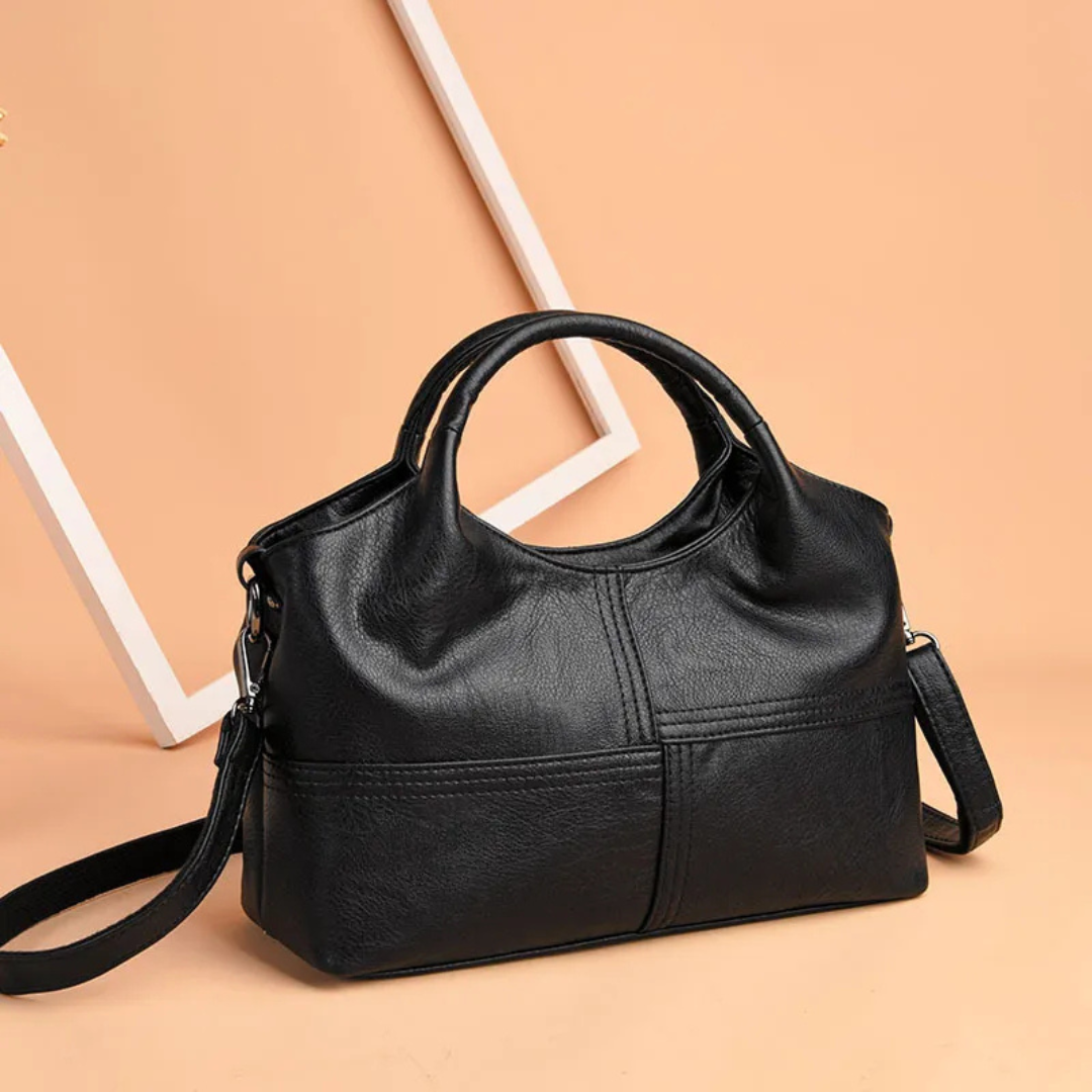 Elegante Leder Mutters Henkeltasche