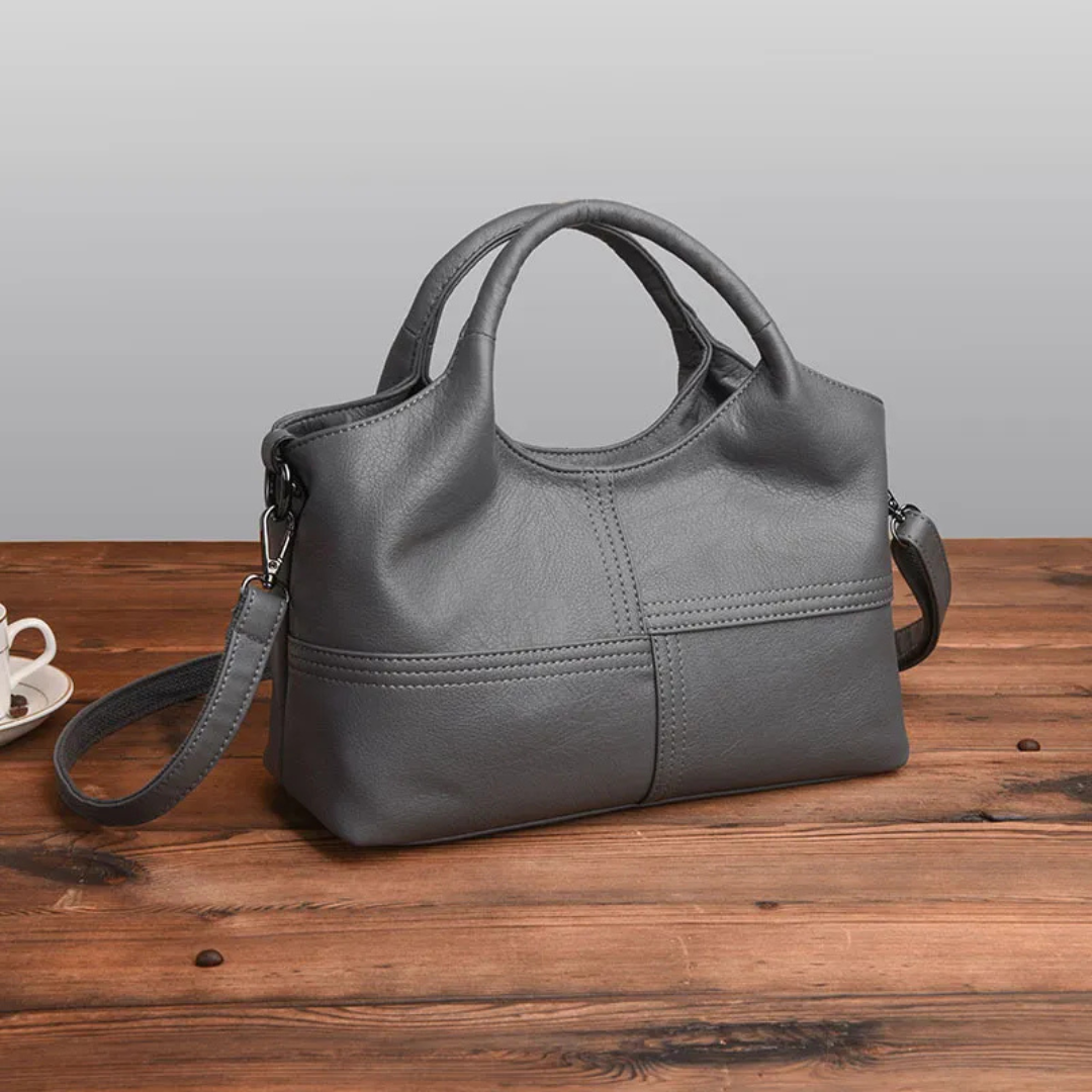 Elegante Leder Mutters Henkeltasche