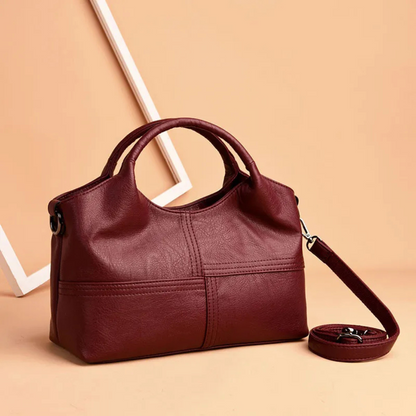 Elegante Leder Mutters Henkeltasche